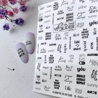 Water Decals - YeSlider No 175