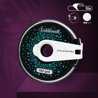 Nail file refill tape EXCLUSIVE in a plastic case STALEKS PRO 100 grit (8 m)