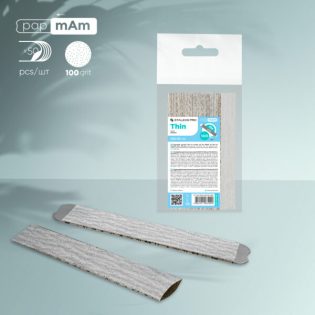 Disposable papmAm files for straight nail file Staleks Pro Smart 22, 100 grit (50 pcs)