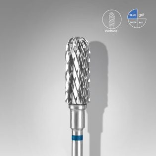 Carbide nail drill bit, rounded cylinder, blue, head diameter 5 mm/ working part 13 mm
