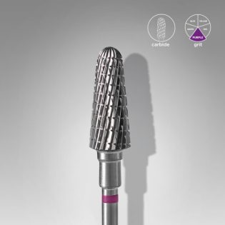 Carbide nail drill bit, frustum purple, head diameter 6 mm / working part 14 mm
