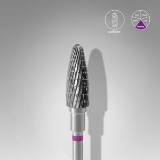 Carbide nail drill bit, corn, purple, head diameter 5 mm / working part 13 mm