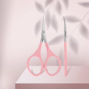 Pink cuticle scissors Staleks Beauty & Care 11 Type 1