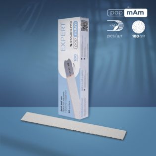 Disposable white files papmAm EXPERT 22, 100 grit (50 pcs)