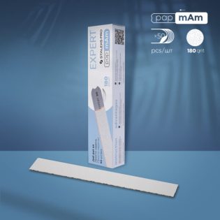 Disposable white files papmAm EXPERT 22, 180 grit (50 pcs)