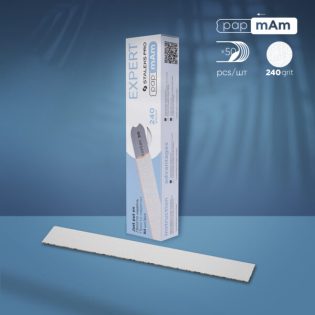 Disposable white files papmAm EXPERT 22, 240 grit (50 pcs)