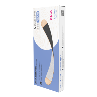 Disposable double-sided files papmAm Mix EXPERT 22 on a wooden base 100/180 grit (25 pcs)