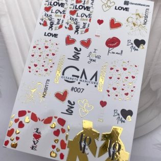 Water Decals For Nails GLYANETS MANICURE  GM-#007