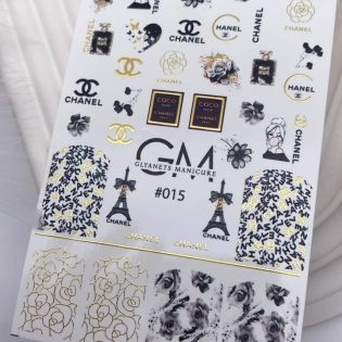Water Decals For Nails GLYANETS MANICURE  GM-#015