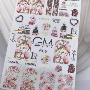 Water Decals For Nails GLYANETS MANICURE  GM-#016