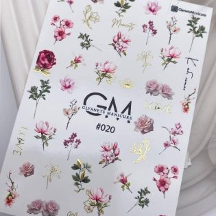Water Decals For Nails GLYANETS MANICURE  GM-#020