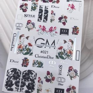 Water Decals For Nails GLYANETS MANICURE  GM-#021