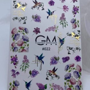 Water Decals For Nails GLYANETS MANICURE  GM-#022