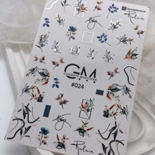 Water Decals For Nails GLYANETS MANICURE  GM-#024