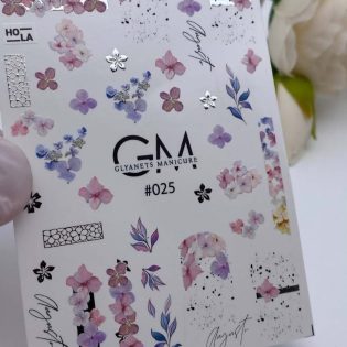 Water Decals For Nails GLYANETS MANICURE  GM-#025