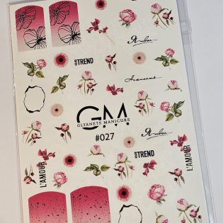 Water Decals For Nails GLYANETS MANICURE  GM-#027