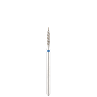 Diamond bit "tornado" blue, L- 10,0 mm., Ø1,8  mm. DIVINITY