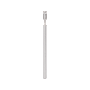 Stainless steel bit with toothed blade, for removal of calluses, corns, L-6,0 mm., Ø2,3 mm.