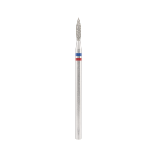 Diamond bit "double-flame" blue-red, L- 8,0 mm., Ø2,1 mm. NEW