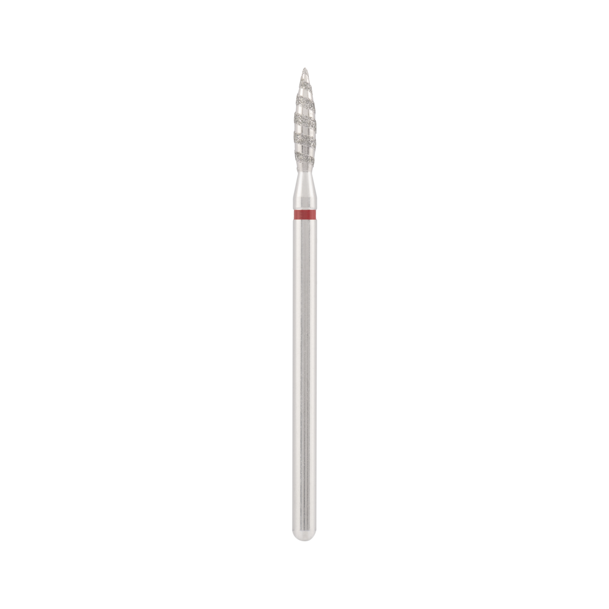 Diamond bit "tornado" red, L- 10,0 mm., Ø2,1 mm. NEW
