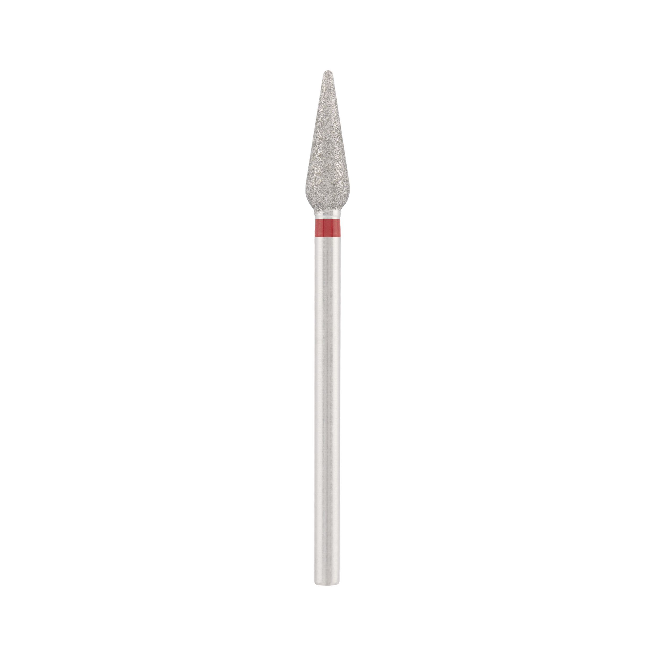 Diamond bit "sharp drop" red, L- 12,0 mm., Ø4,0 mm. NEW