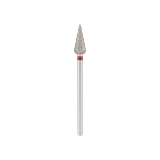 Diamond bit "sharp drop" red, L- 12,0 mm., Ø5,0 mm. NEW