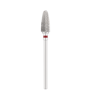 Tungsten carbide bit "corn" red, L-14,5 mm., Ø6,0 mm
