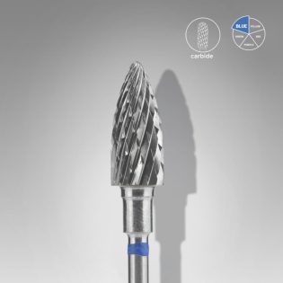 Carbide nail drill bit pine cone blue EXPERT head diameter 6 mm / working part 14 mm